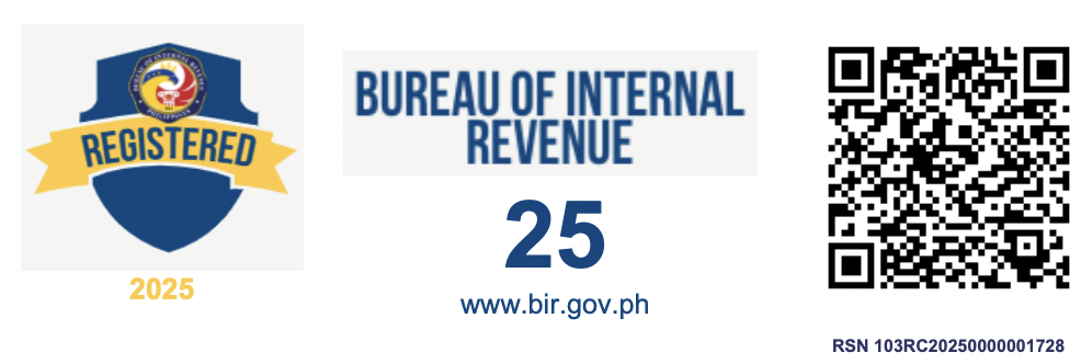 Bureau of Internal Revenue Registered 2025, RSN 103RC20250000001728